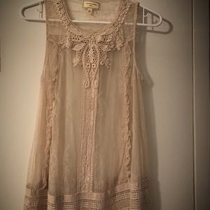 Delicate and unique Anthropologie tunic!